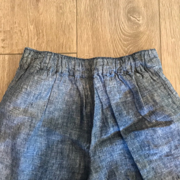 Nicole Miller Linen Wide Leg Capris - Picture 4 of 5